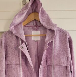 Avec Les Filles Pink Hooded Sweater